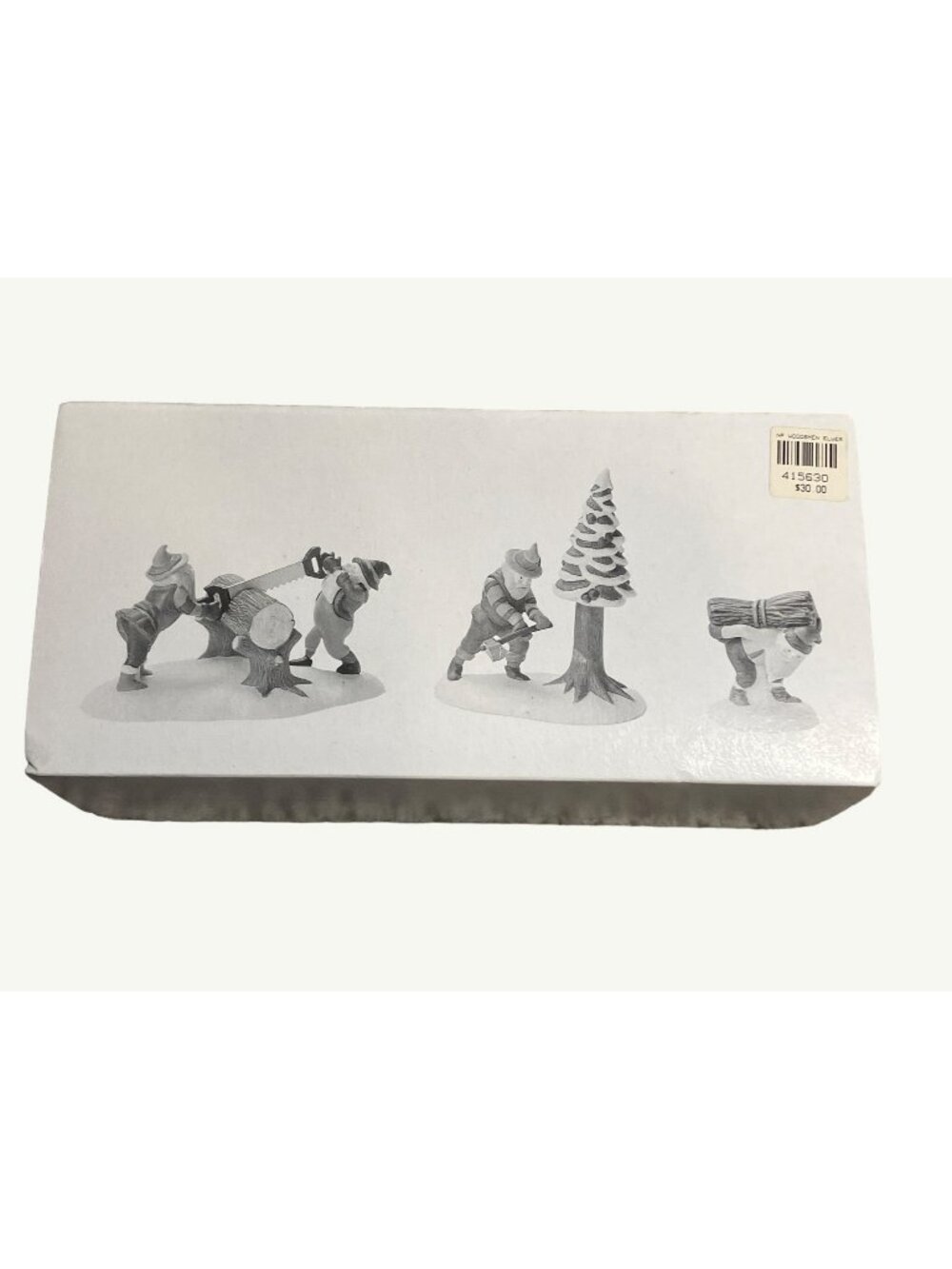 Heritage Village Collection Woodsmen Elves Set Of 3 Porcelain Accessories